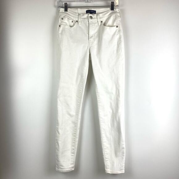 J Crew Mercantile 10” Highest Rise Skinny Jeans Denim Frost Wash Women’s Sz 27 - Picture 3 of 11
